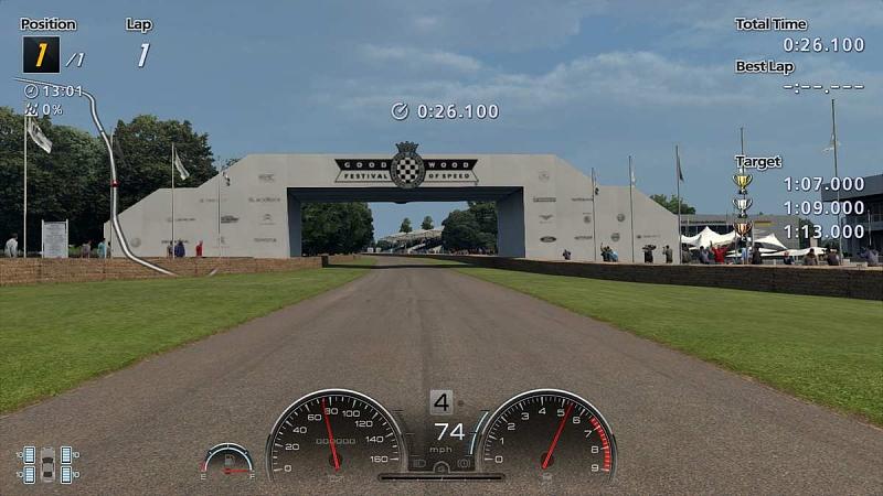 Auf der Rennstrecke beim Festival of Speed in Goodwood.