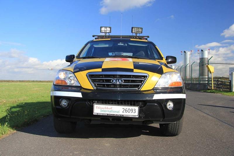 Noch sind Kia Sorentos im Einsatz am Düsseldorfer Flughafen.
