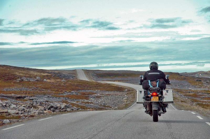 E69 zum Nordkap in Norwegen.