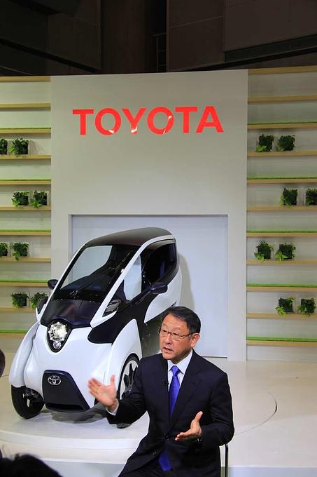 Toyota-Chef Akio Toyoda auf der Tokio Motorshow 2013