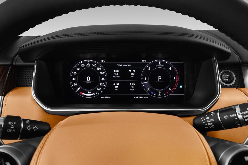 Land Rover Range Rover (Baujahr 2018) Autobiography 5 Türen Tacho und Fahrerinstrumente
