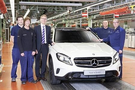 Der erste Kompakt Premium-SUV GLA lief in Rastatt vom Band
