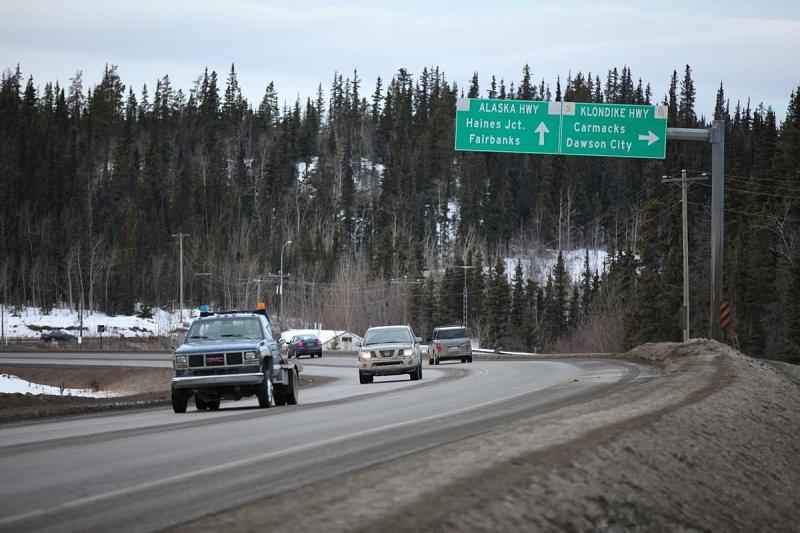 Bei Whitehorse treffen sich mehrere Highways
