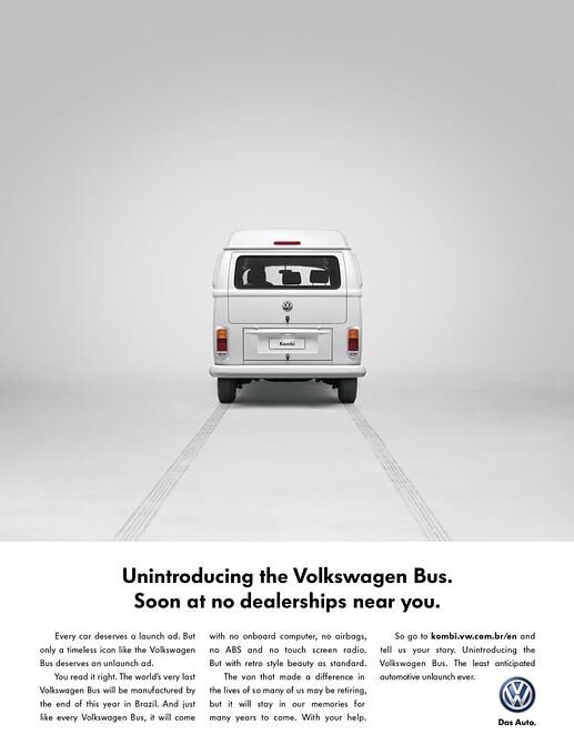 Unintroducing Volkswagen Bus: VW verabschiedet die letzten VW Bullis in Brasilien mit einer Anzeigenkampagne