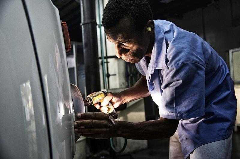 Produktion der letzten VW Kombi in Brasilien