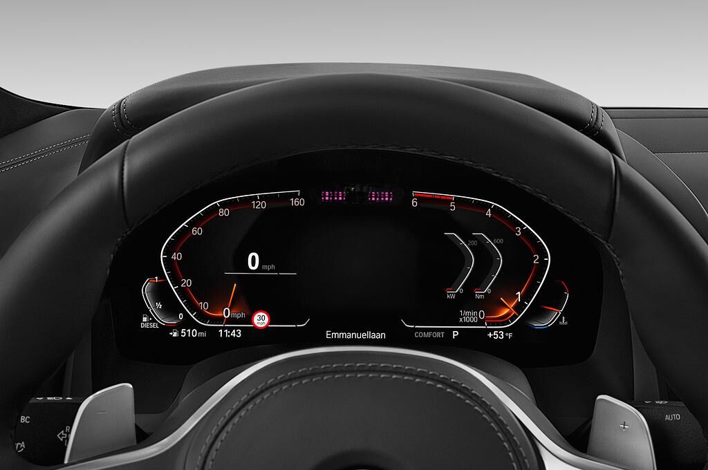 BMW 8 Series (Baujahr 2019) M Sport 2 Türen Tacho und Fahrerinstrumente