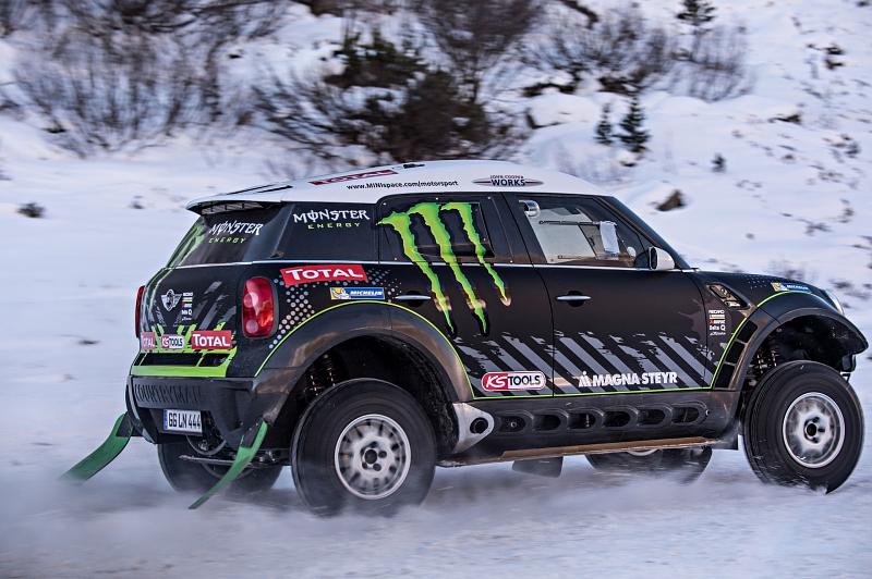Der Mini All4 Racing Dakar hat natürlich einen Allradantrieb