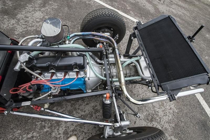 Der Motor stammt aus dem Seat 1430