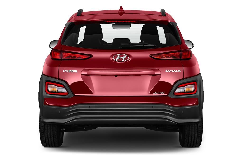 Hyundai Kona elektro (Baujahr 2019) Premium 5 Türen Heckansicht