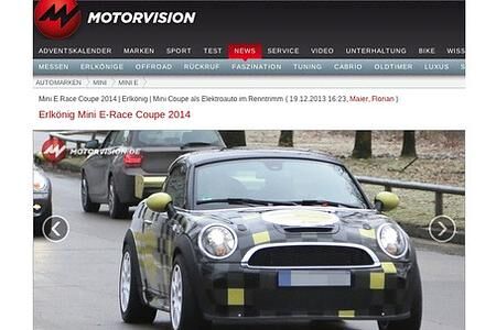 Motorvision: Der Elektrische Renn-Mini kommt