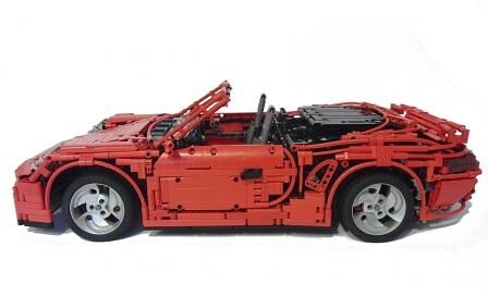 Porsche 911 Cabriolet aus Bausteinen