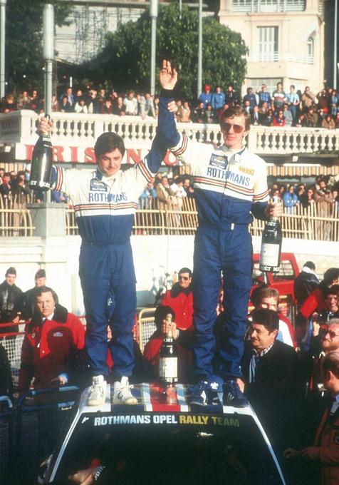 Sieger im Jahr 1982: Walter Röhrl und sein Co-Pilot Christian Geistdörfer.