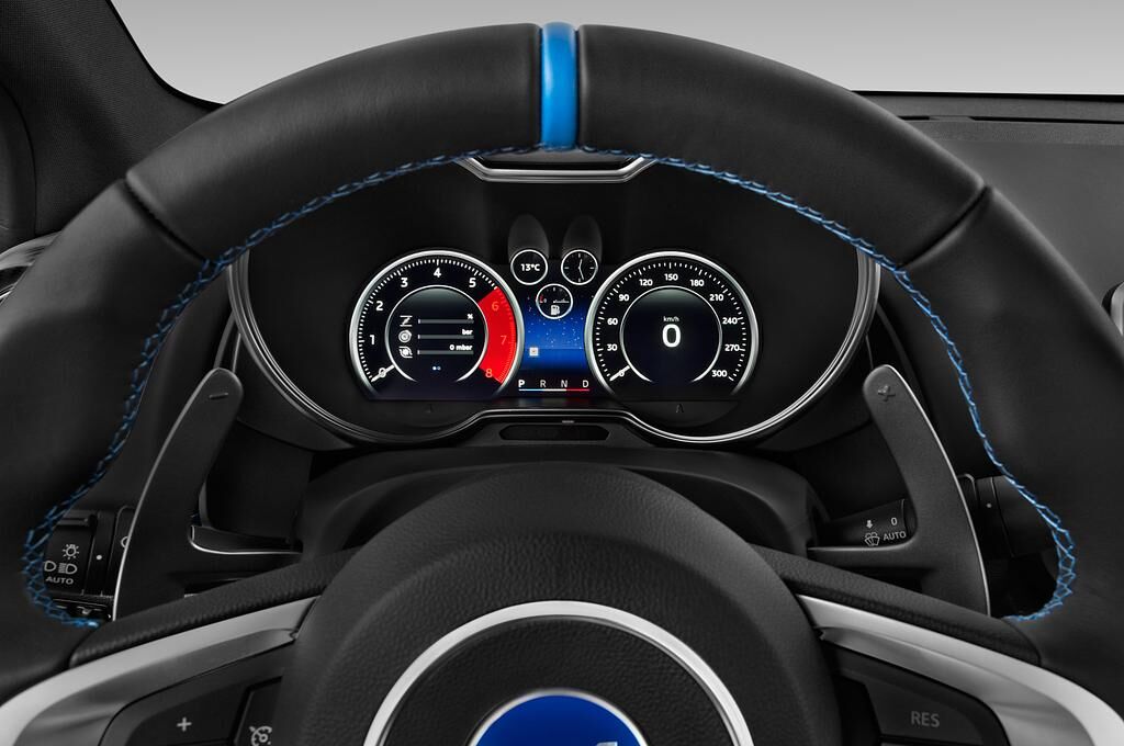 Alpine A110 (Baujahr 2019) Pure 2 Türen Tacho und Fahrerinstrumente