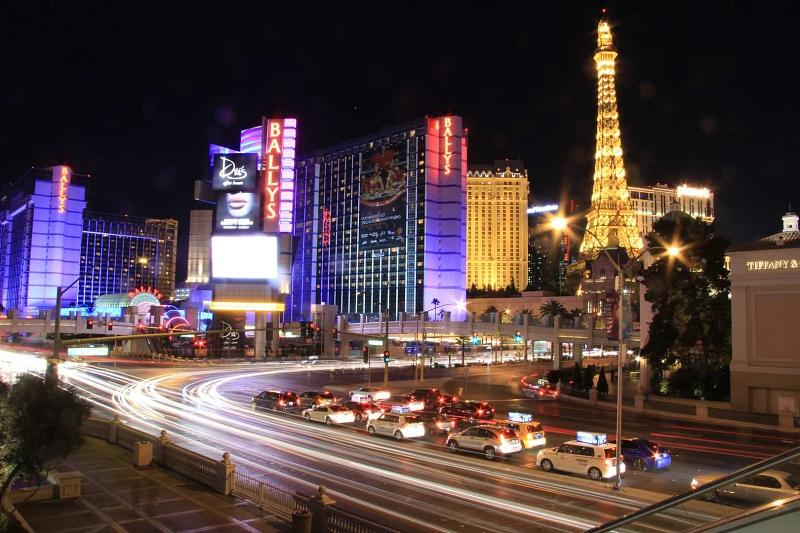 Kreuzung East Flamingo Road und South Las Vegas Boulevard.