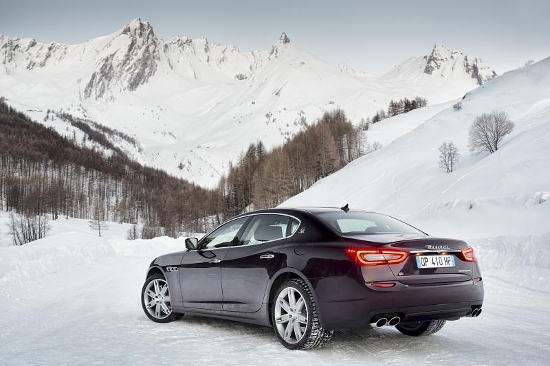 Das Heck des Maserati Quattroporte S Q4 kann sich sehen lassen
