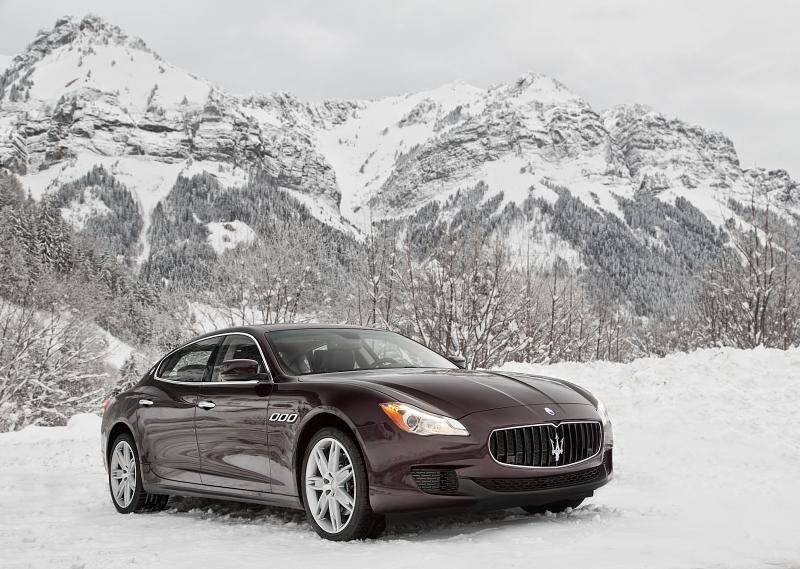 Auf Schnee spielt der Maserati Quattroporte S Q4 seine Stärken aus