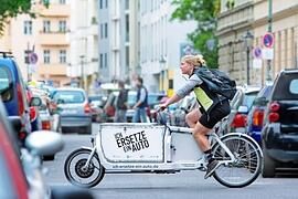 Cargo-E-Bikes als Autoersatz in Deutschland im Einsatz