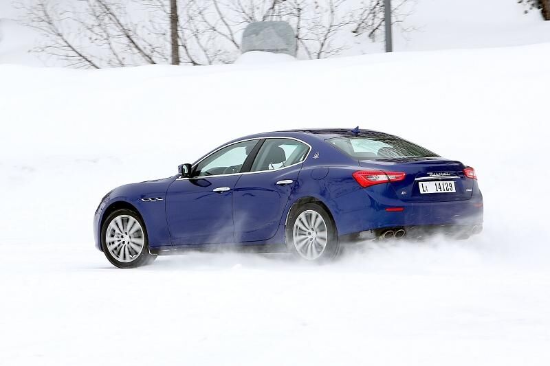 Auch im Schnee schlägt sich der Maserati Ghibli S Q4 gut