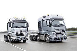 Mercedes-Benz Actros SLT/Arocs SLT: saubere Schwerlastzugmaschinen mit 625 PS