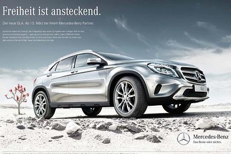 Mercedes GLA: „Freiheit ist ansteckend“ lautet Kampagne zur Markteinführung