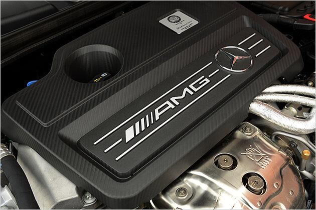 360 PS sind wohl das Maximum, was man aus dem 2,0-Liter-Vierzylinder von AMG holen kann