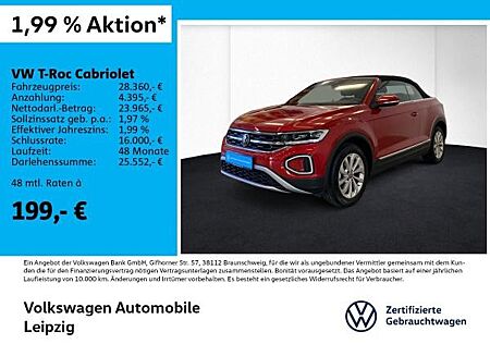 VW T-Roc Volkswagen Cabriolet 1.5 TSI Style*Standhzg.*ACC*RFK