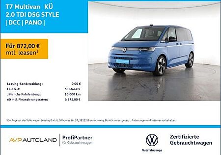 VW T7 Multivan Volkswagen KÜ 2.0 TDI DSG STYLE | DCC | PANO |