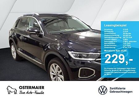 VW T-Roc Volkswagen STYLE 1.5TSI DSG ACC.5J-G.AHK.NAVI+VC.2xPDC.LED.APP-C.SHZ.DAB+