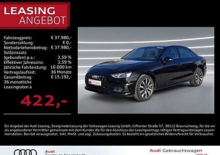 Audi A4 Limousine 40 TFSI qu NAVI 18 Kamera Advanced