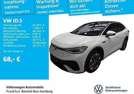VW ID.5 Volkswagen Pro Performance Navi AHK IQ.LIGHT - LED-Matrix-Scheinwerfer Spurhalteassistent