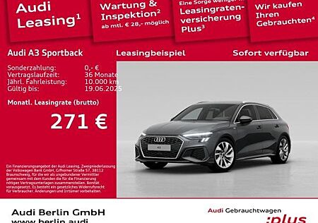 Audi A3 Sportback S line 30 TFSI S tr. MATRIX PDC