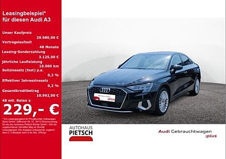Audi A3 Limo 35 TFSI advanced SmartInterface Sitzhzg