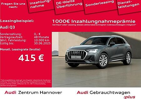 Audi Q3 35 TFSI S line Sportsitze AHK NAvi LED virtual Cockpit plus