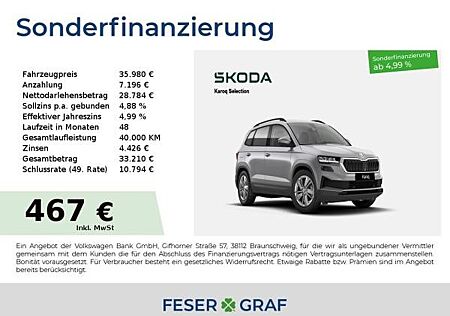 Skoda Karoq Selection 1,5 TSI KAMERA*SMART-LINK*SZH