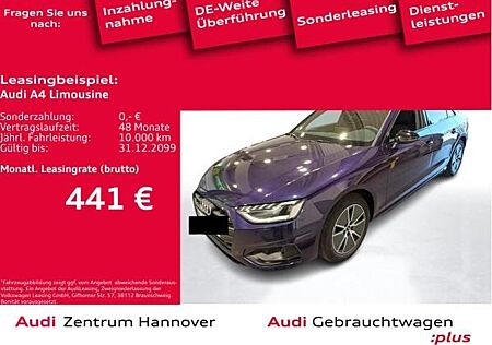 Audi A4 Limousine 40 TFSI Advanced Matrix B&O Kamera Schiebedach