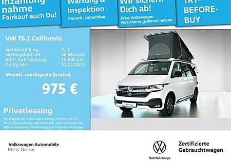 VW T6 Volkswagen .1 California Ocean Aufstelldach 2.0 TDI 4MOTION Navi Kamera uvm