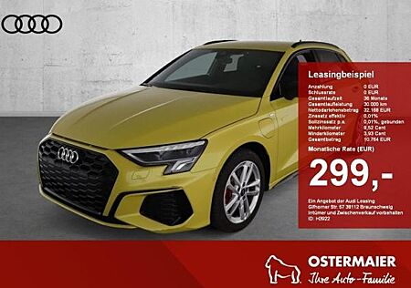 Audi A3 Sportback S-LINE BLACK 45 TFSIe S-TRONIC ACC.5J-G.AHK.NAVI+VC.2xPDC.LED.SHZ