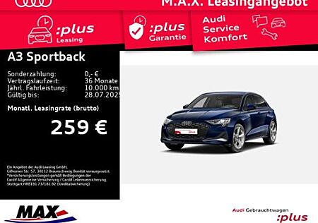Audi A3 Sportback 35 TDI ADVANCED +LED+SONOS+HUD+RFK+