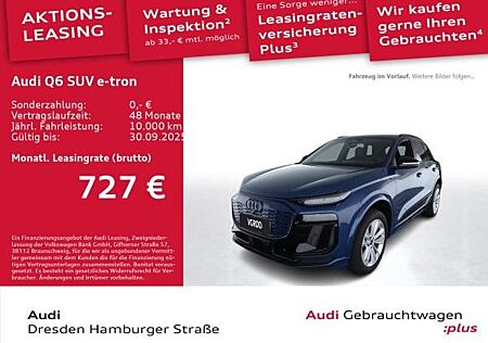 Audi Q6 e-tron quattro edition one blue S line Leder