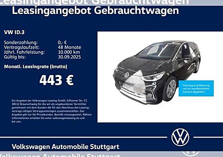 VW ID.3 Volkswagen Pro Navi Kamera Stdhzg ACC AHK LED SHZ