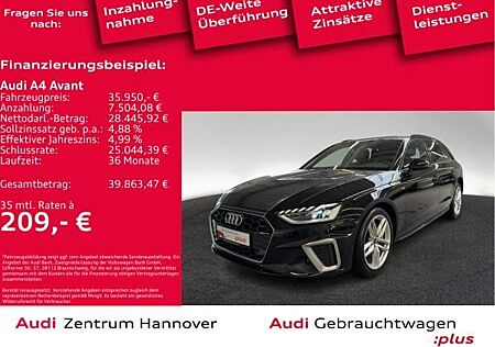 Audi A4 Avant 40 TDI S line Matrix Kamera virtual Teilleder Navi