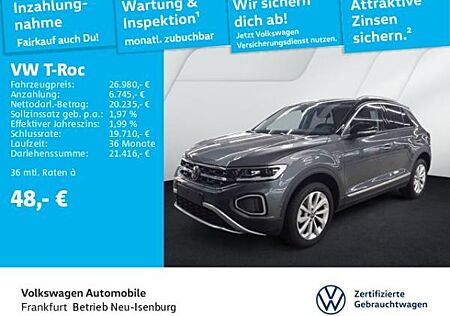 VW T-Roc Volkswagen 1.5 TSI DSG Style Navi LEDPlus DAB+ FrontAssist
