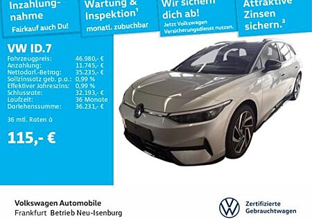 VW ID.7 Volkswagen Tourer Pro Navi AHK IQ.LIGHT - LED-Matrix-Scheinwerfer Sprachassistent