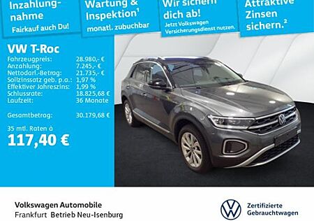 VW T-Roc Volkswagen 1.5 TSI DSG Style Navi AHK Spurhalteassistent Sitzheizung