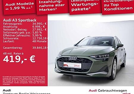 Audi A3 Sportback 30 TFSI S-TRO*ADVANCED*ACC*AHK*NAV*