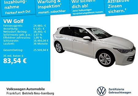 VW Golf Volkswagen VIII 1.5 TSI Life Spurhalteassistent LED Heckleuchten DAB+