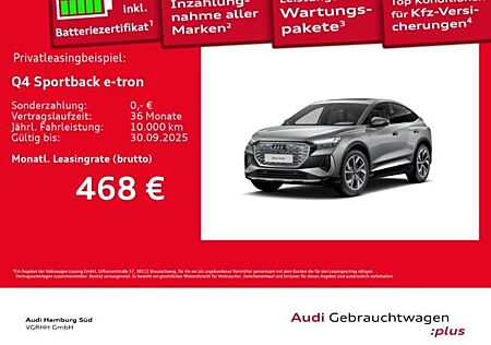 Audi Q4 e-tron Q4 Sportback 45 e-tron 2xS LINE/PANO/WÄRMEPUMPE