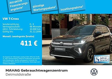 VW T-Cross Volkswagen 1.5 TSI R-Line Navi IQ.LIGHT DigCockpitPro Kamera DSG