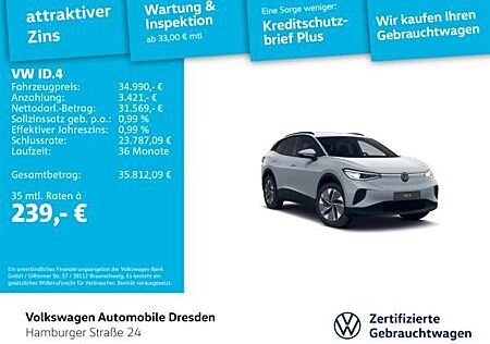 VW ID.4 Volkswagen Pure IQ.LIGHT KAM FSHZG KEYLESS WÄRMEPUMPE