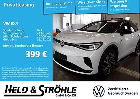 VW ID.4 Volkswagen GTX 4M IQ-LED WÄPU AHK PANO 360° 21" AR-HuD